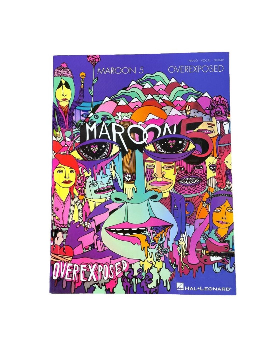 Maroon 5 Overexposed Sheet Music Piano Vocal Guitar Songbook Hal Leonard